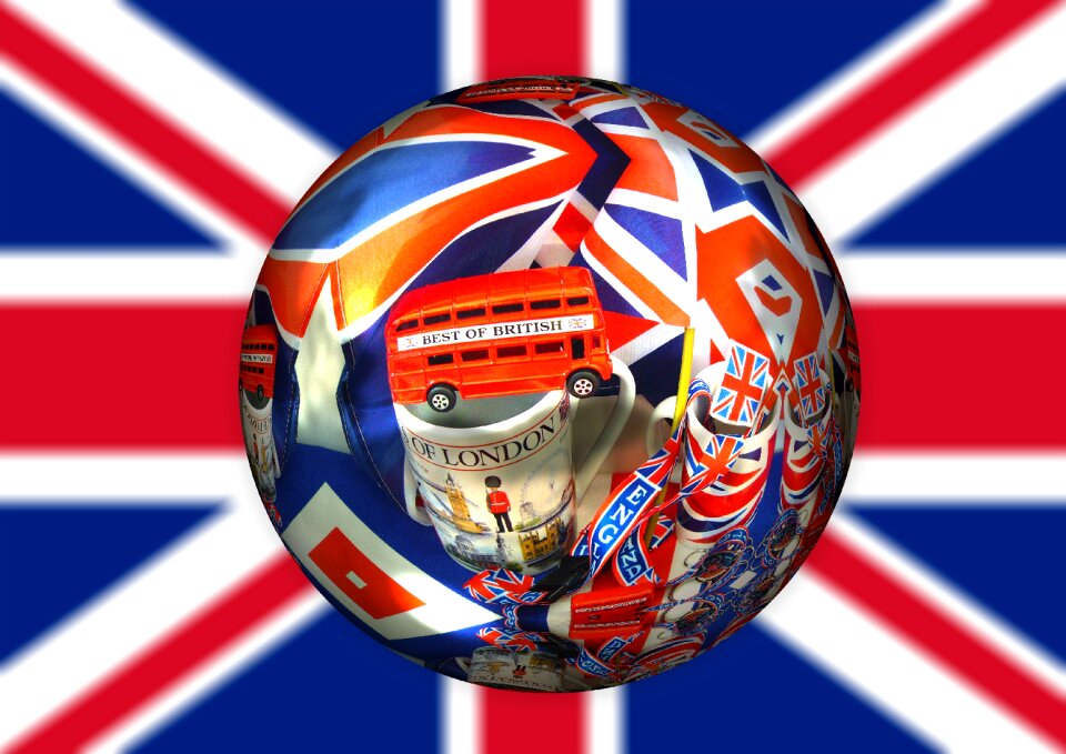 Union jack ball flag