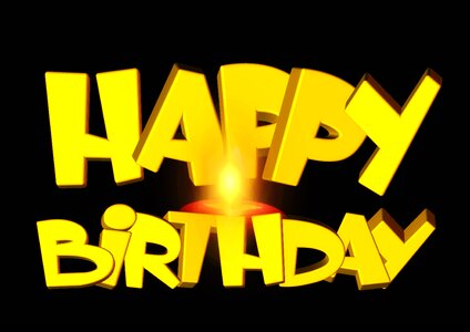 Happy greeting card light
