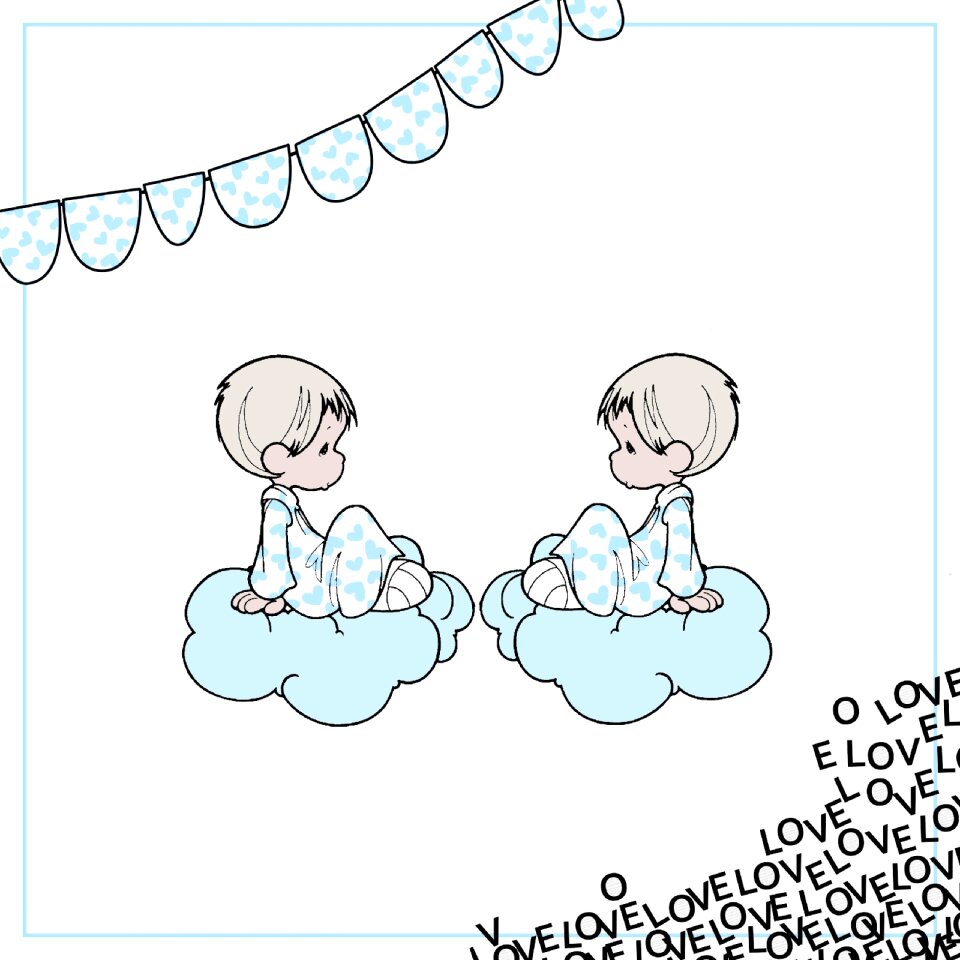 Twin boys Free illustrations