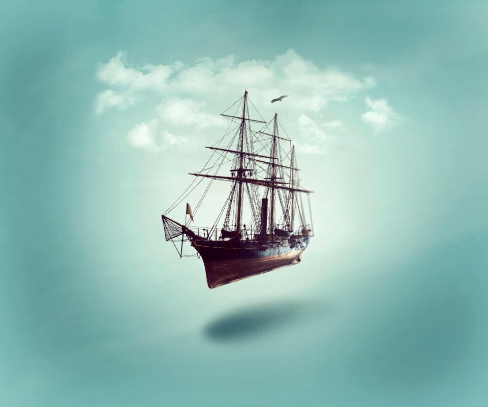 Ship cloud Free illustrations