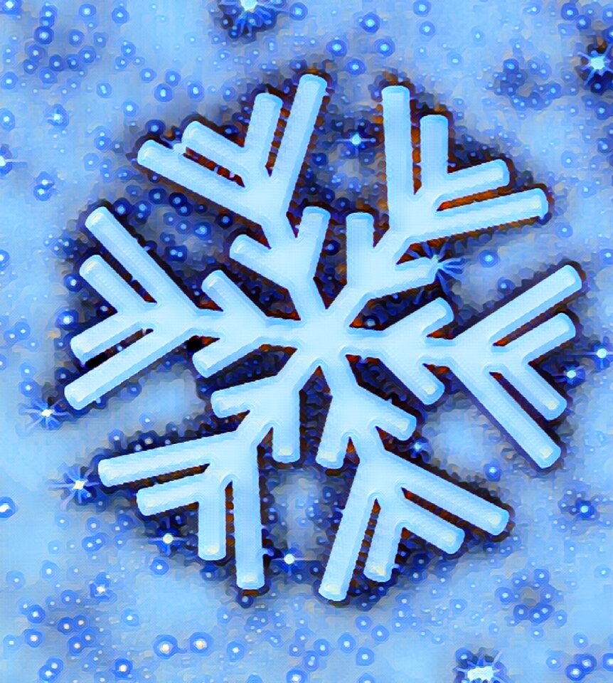 Background blue ice crystal
