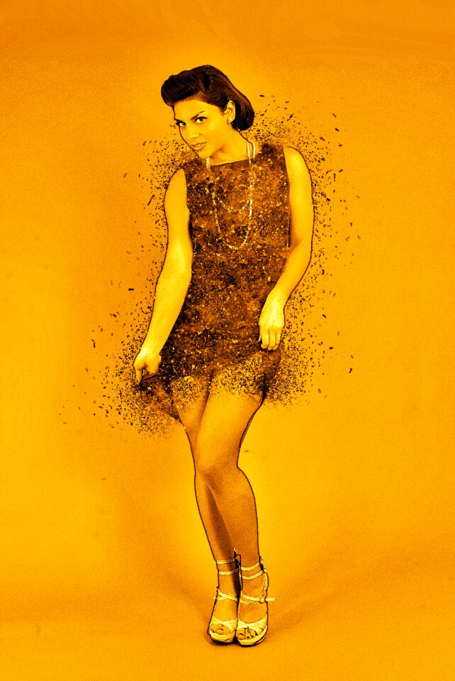Dance image editing art