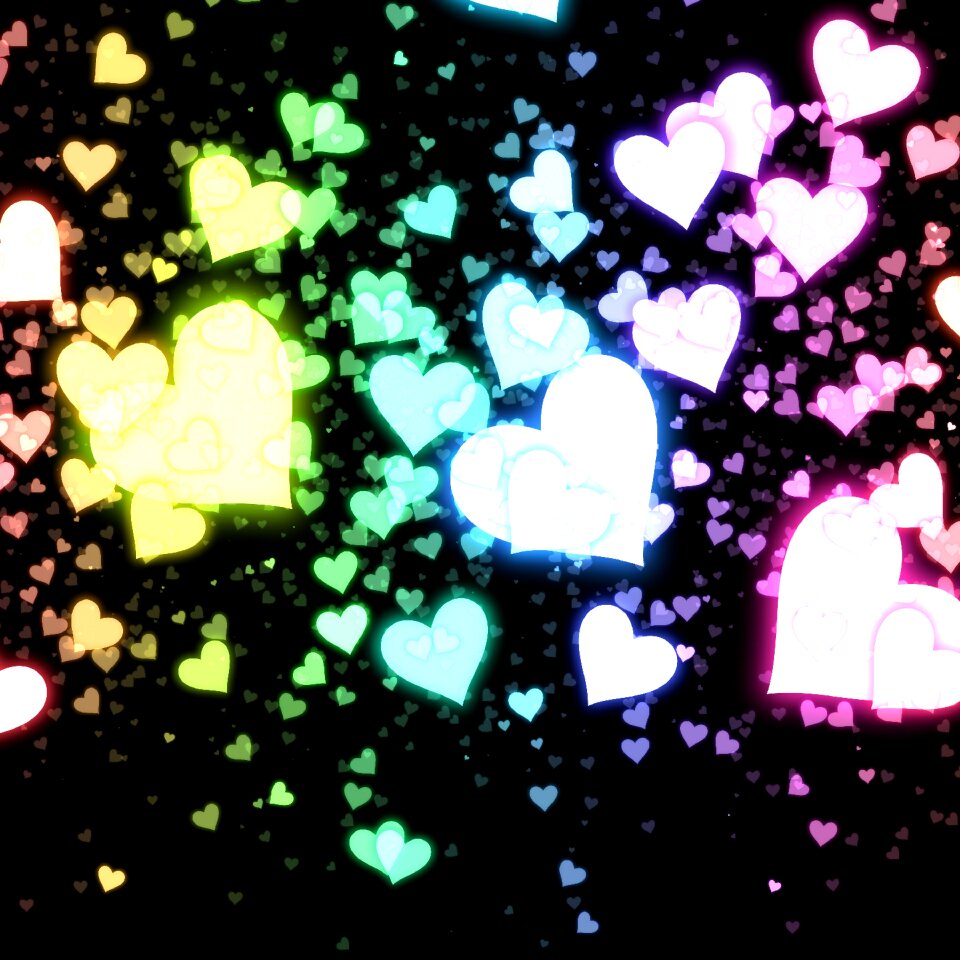 Love heart valentine pattern