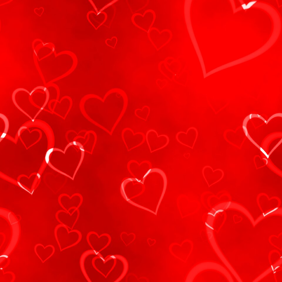 Love heart valentine pattern
