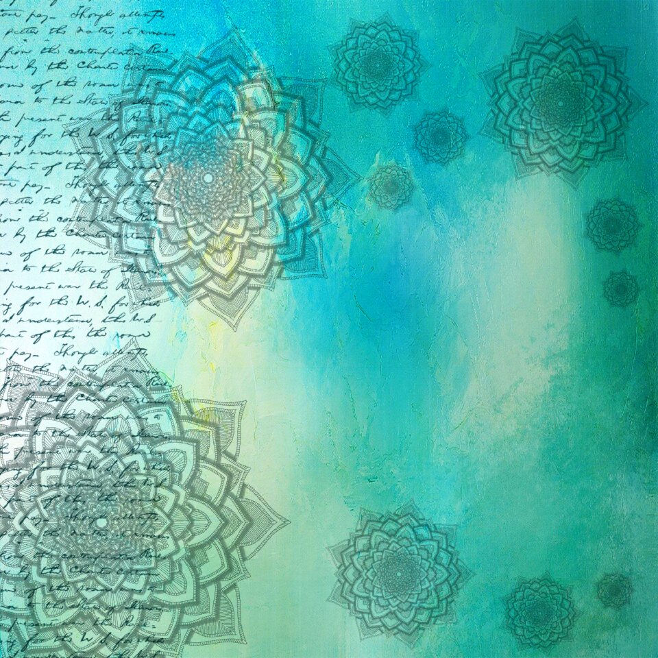 Pattern text green