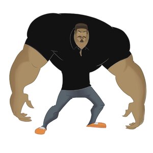 Character illustration powerful