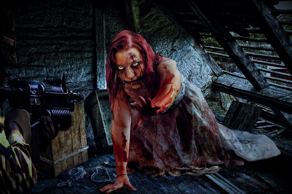 Attic horror undead