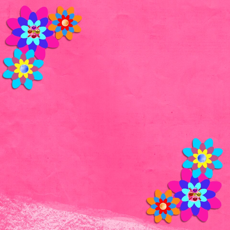 Plant flowers template