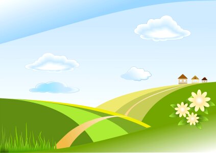 Road flowers design