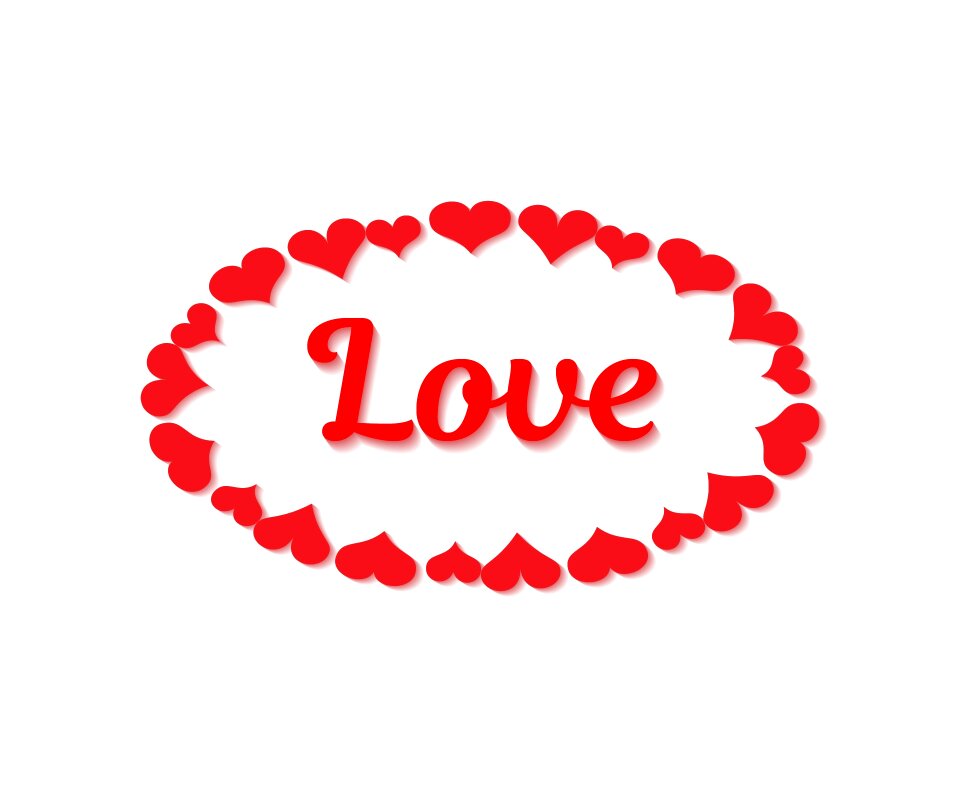 Red pattern heart