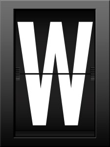 Letters read font