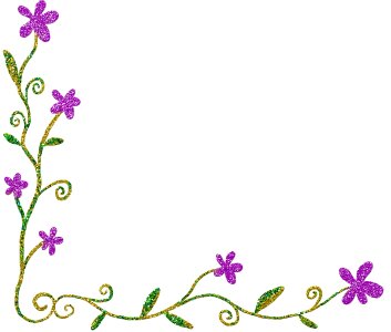 Decorative design element flowers