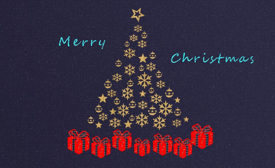 Wishes merry christmas decoration
