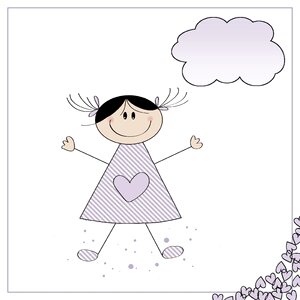 Map girl Free illustrations