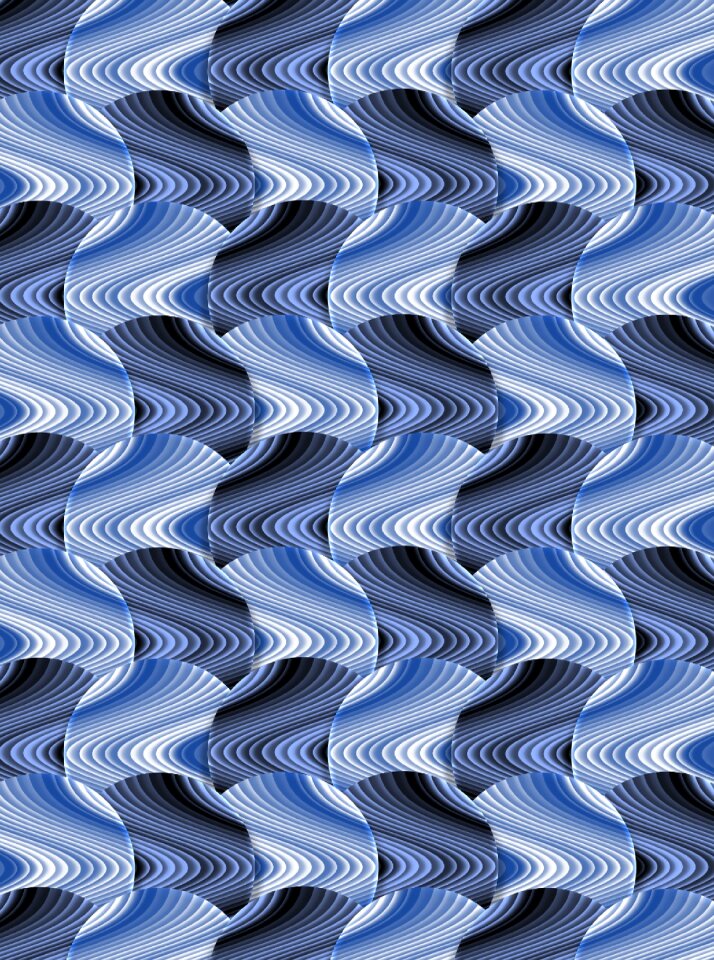 Blue shades shapes