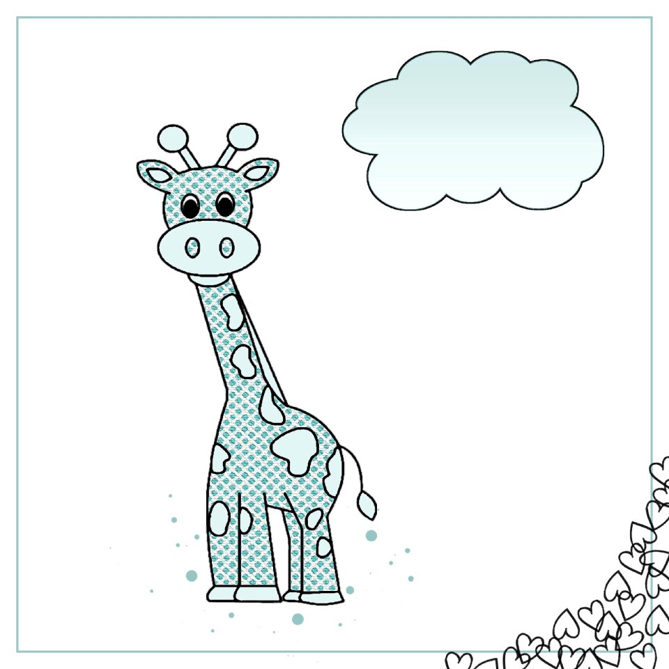 Map giraffe Free illustrations