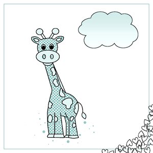 Map giraffe Free illustrations