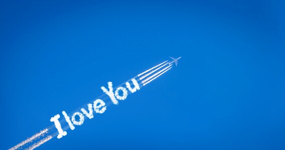 Affection lettering i love you