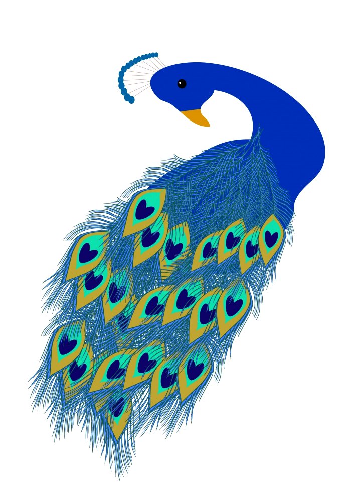 Beautiful art feather
