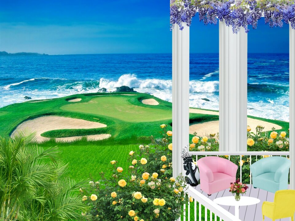 Veranda seaside ocean