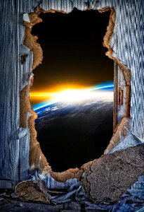 Earth sun surreal