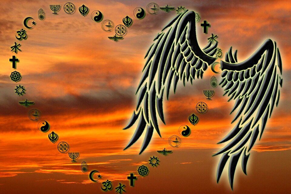 Sky wing heart
