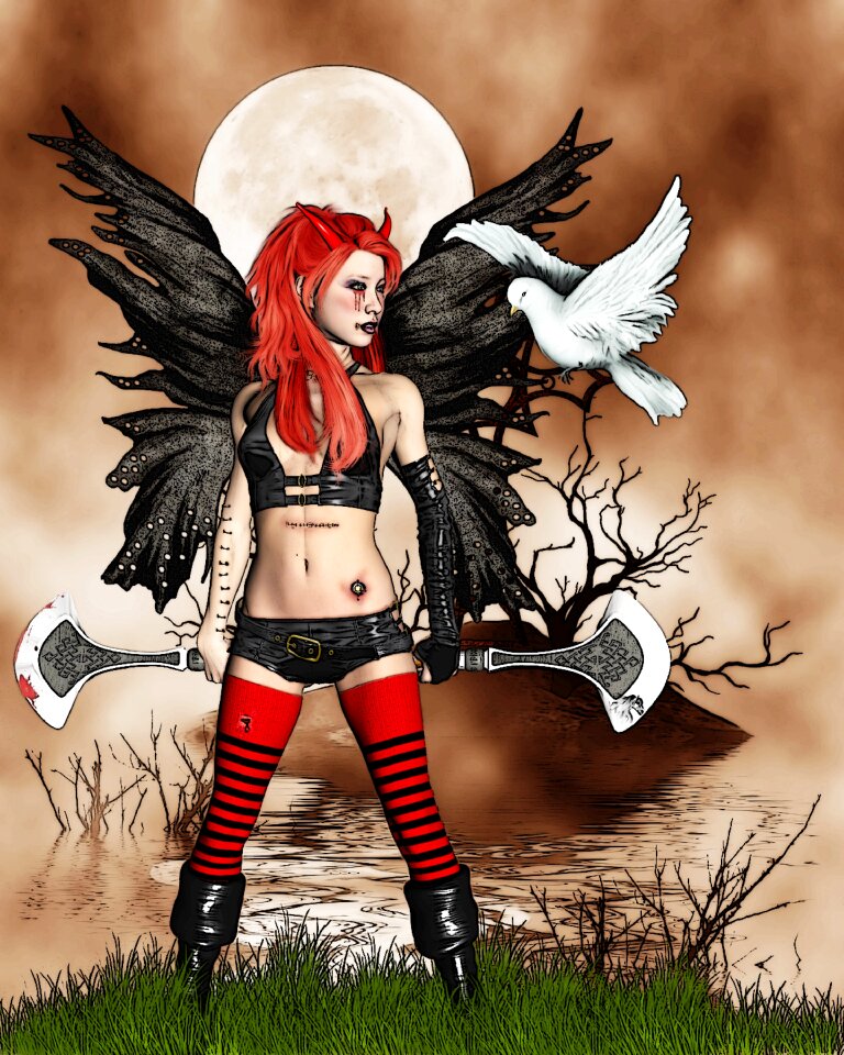 Weapon red hair fairytale