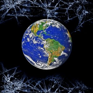 World broken glass develop