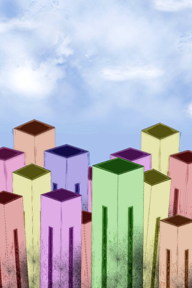 Horizon houses graphic