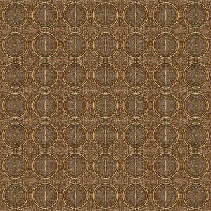 Minute hour brown clock