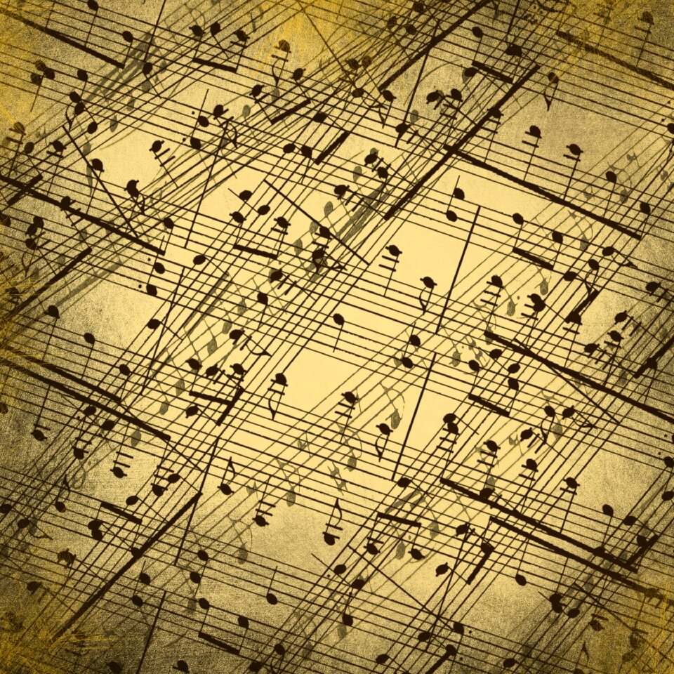 Sheet music classic music notes