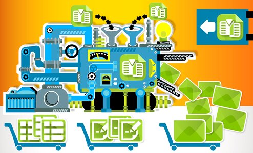 Machine emails Free illustrations