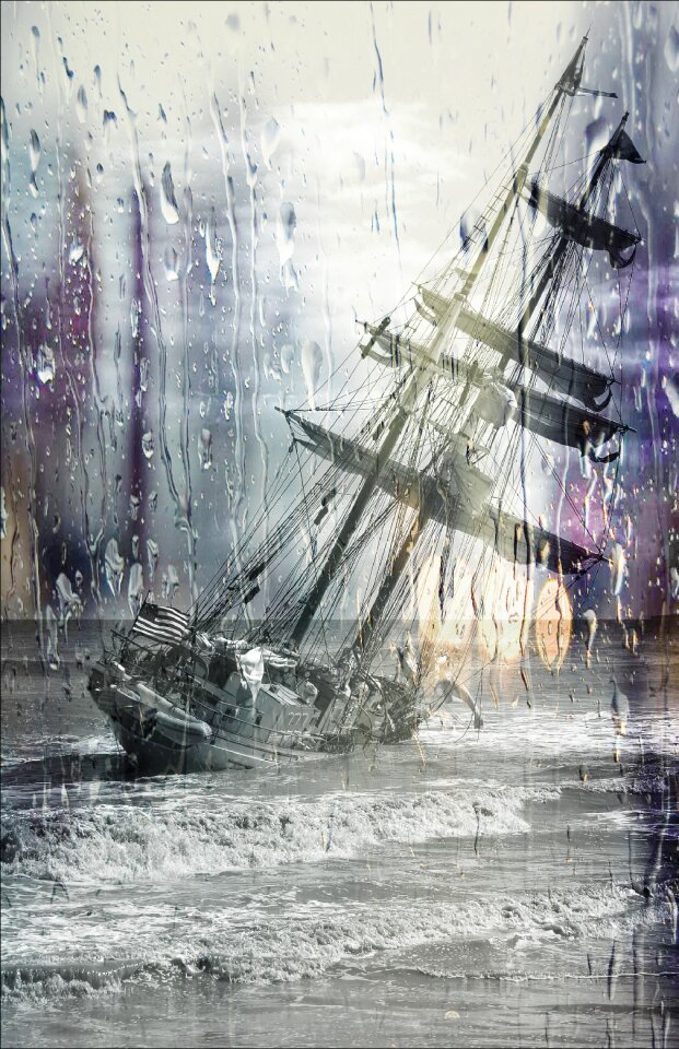 Stranded wet lens rain