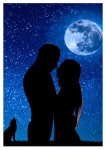 Moon stars romantic