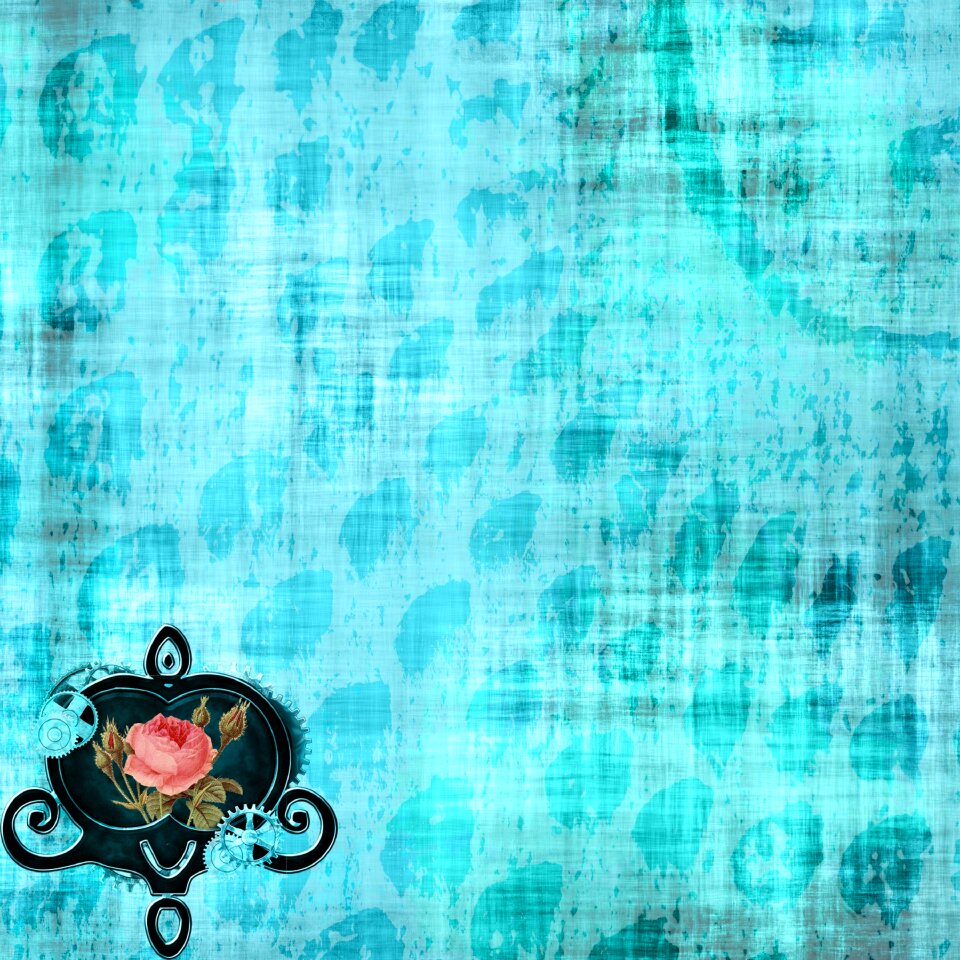 Heart steampunk scrapbook