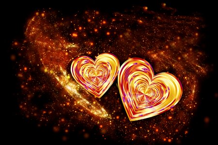 Valentine's day together decoration