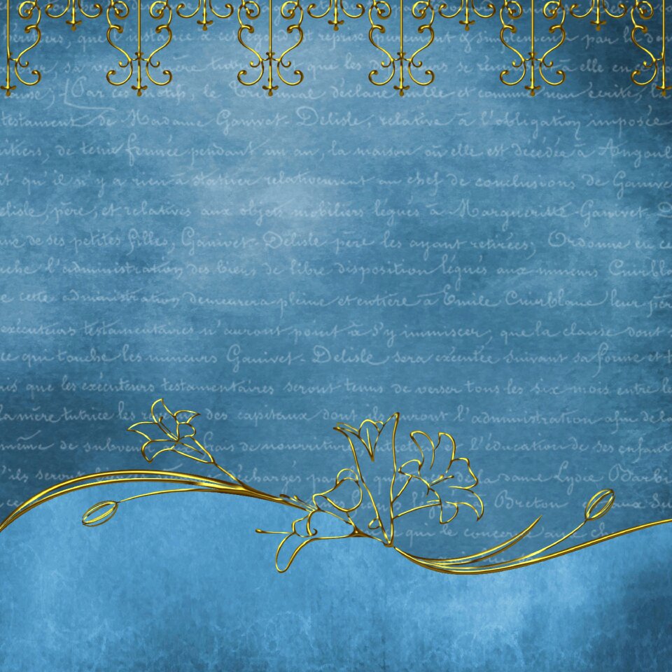 Blue scrapbook vintage