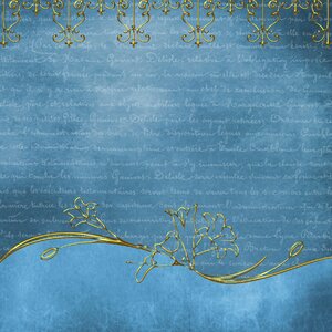 Blue scrapbook vintage