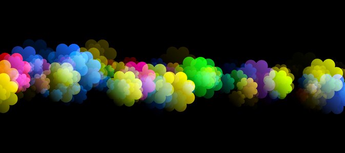 Color round background