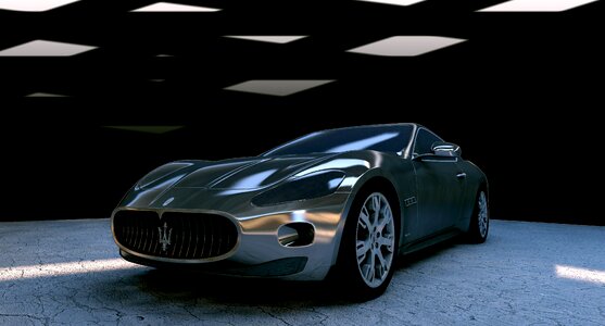 Silver auto automobile
