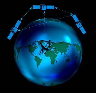 Satellite reception send