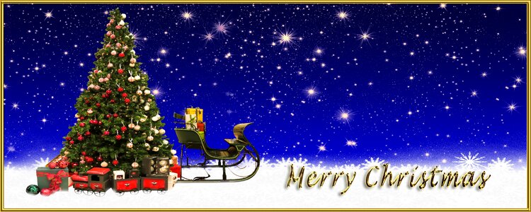 Christmas sleigh gifts slide