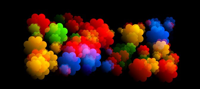 Color round background