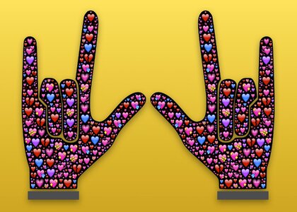 Hands symbol valentine