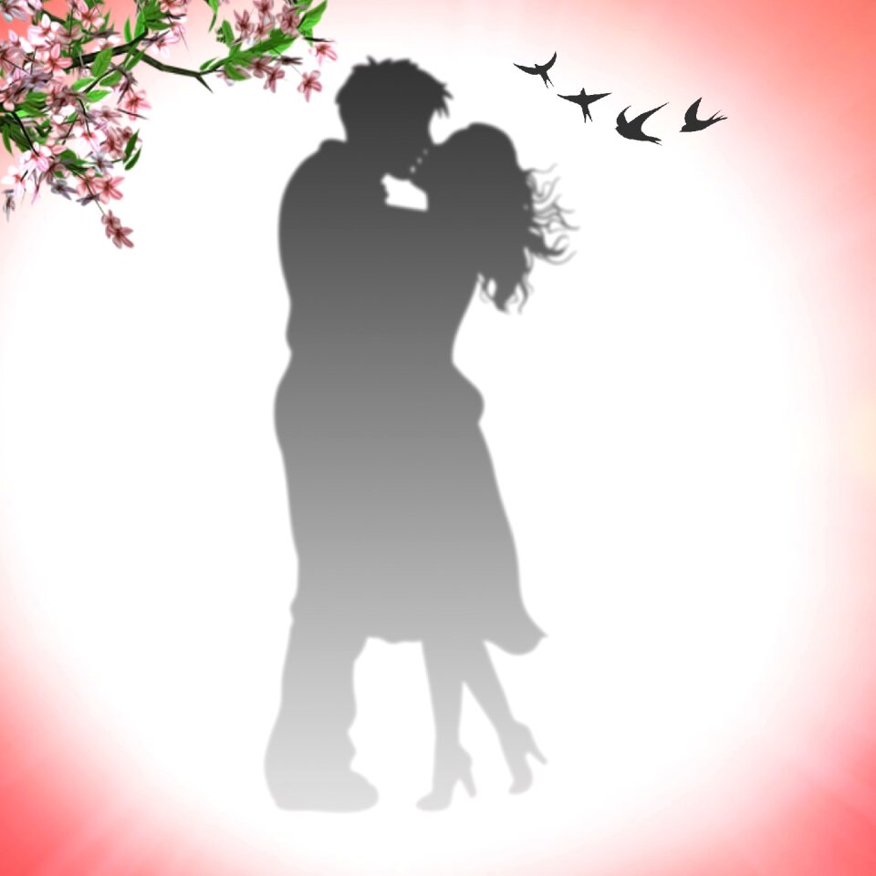 Kissing in love love