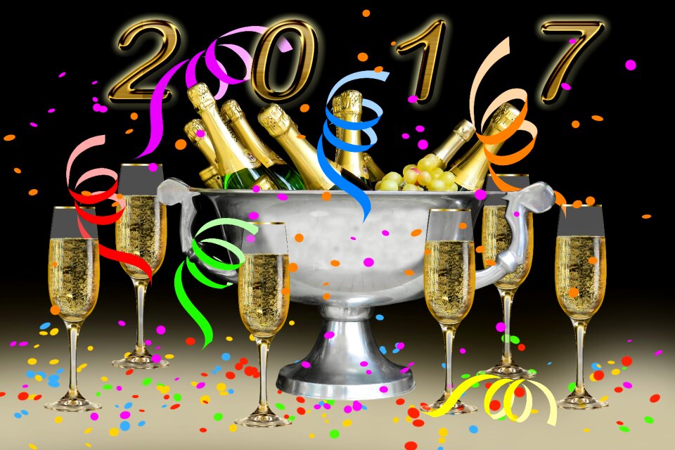 Celebration party new year's day