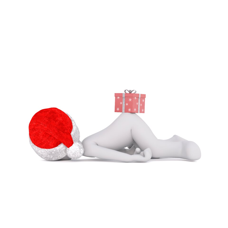 Santa hat 3d model figure