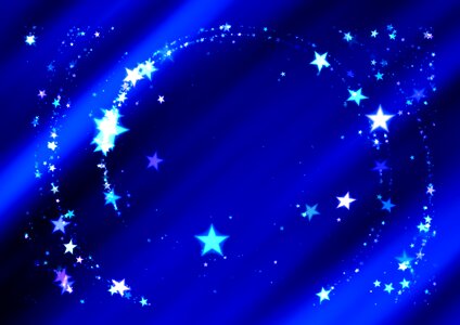 Blue christmas card advent