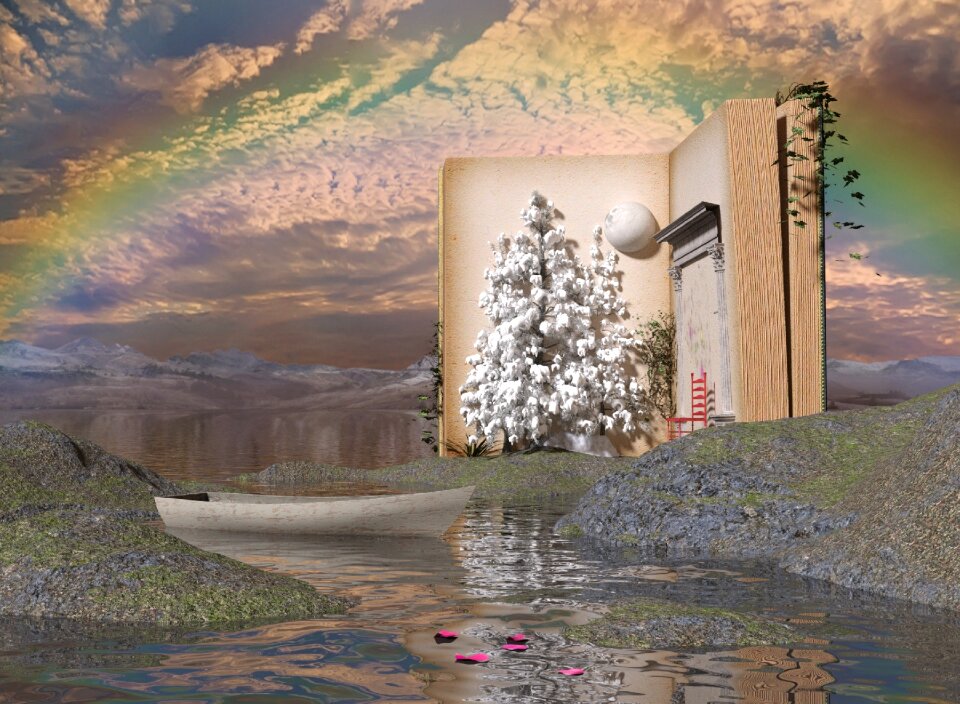 Sky water background