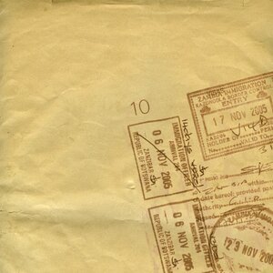 Vintage parchment stamp